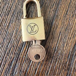 Louis Vuitton Brass Padlock with Key